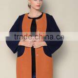 Popular o Neck Fashionable Multicolored Womens Clothing Fall 2015 Winter Fur Coat thumbnail-2