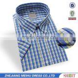 Stylish Men T-shirts Cheap Fancy Plaid Fabric Korean Men T-shirt thumbnail-1