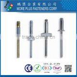 Made in Taiwan Steel Stainless Steel Copper Color Pop Special DIN 7337 Blind Flat Head Rivet thumbnail-4