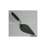 BRICKLAYING TROWEL WITH BLACK WOODEN HANDLE AND METAL RING thumbnail-1