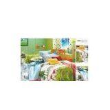 Flat Green Queen Size Patterned Decorative 100% Cotton Custom Made Bedding Sets thumbnail-1