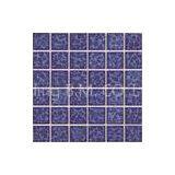 Turtle Vitreous Glass Ceramic Mosaic Tiles , Mesh Dotted Exterior Wall Tile
