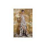 Graceful Brown Sweetheart Taffeta Mermaid Evening Dress Long Prom Dress With Lace thumbnail-1