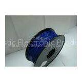 Blue PLA 3d Printer Filament with 1KG / Roll , good performance of electroplating