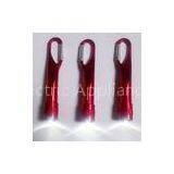 Red LED Metal / Plastic Printed Logo Led Flashlight Key Chains Torch for Promotional Gifts