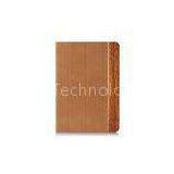 Classic Style Wood iPad Air Leather Folio Case , Apple iPad Flip Protective Cases