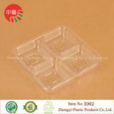 clear blister disposable plastic 4 divided food tray