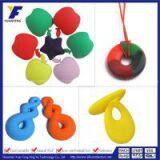 Chewable baby teether hand shaped toy silicone pendant