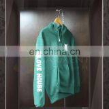 Wholesale High Quality With Logo Men Forest Green Zip up thumbnail-3