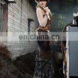 Steampunk Postapocalyptic Style Maxi Mermaid Skirt thumbnail-6