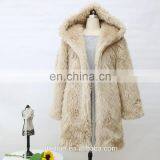 2016 Wholesale Ladies Warm Fake Fur Long Coat thumbnail-5