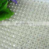 Hot Sale 6mm Crystal Strass Plastic Mesh Trimming for Decorate