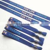 Custom Cheap Festival Woven Wristbands / Polyester Wristband / Fabric Wristbands thumbnail-3