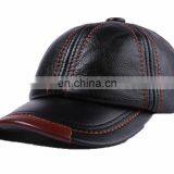 Man Cap Gorras Fishing Hat Outdoor Camping Hiking Baseball Genuine Leather Cap thumbnail-4