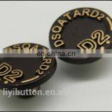 Thick Antique Brass Metal Zinc Alloy Button for Jeans, Fashion Zinc Alloy Button for Plants