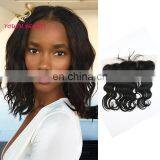 Youth beauty hair 2017 best saling brazilian virgin human 9A lace frontal in body wave cuticle aligned hair 2017