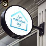 Durable Use Acrylic Round Shape Light Box Signage Round Outdoor Led Light Box Sign thumbnail-3