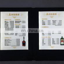 White Color Rechargeable Magnetic Acrylic Leather Material Restaurant Hotel Double Side Lighting LED Menu thumbnail-5