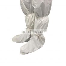 White Disposable waterproof medical lab lightweight with Plastic CPE isolation high long shoe boot Covers for hospital use