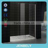 8mm Arc-shaped Minimalist Style Walk-in Shower Room