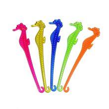Wine Drink Stirrers Disposable Seahorse Swizzle Sticks Party Decor Plastic Cocktail Bar Accessories Tableware thumbnail-1