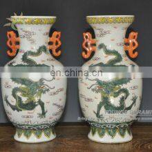 ANTIQUE STYLE CHINESE QING DYNASTY DOU CAI PORCELAIN VASES