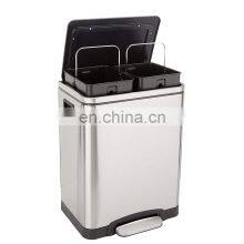 High Quality Thick Material 30 Liters Classify Trash Can Soft Closed Anti-fingerprinting Pedal Bin Kitchen Use Rubbish Pedal Bin thumbnail-4