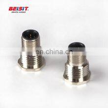 Male Female Electric Automotive Application Binder M12 Circular Connector IP67 Solder Brass With Gold Plated IEC 61076-2-101