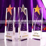 Suplying luxury crystal trophy popular star awards corporate awards trophies