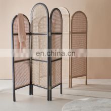 Natural Luxury Rattan cane screen, High Quality 3 panel cane partition foldable rattan room divider Best Price Wholesale