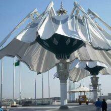 Membrane Structure Landscape Umbrella Manufacturer Customization Outdoor Umbrella With Projection Light Large Umbrella Scenic Area thumbnail-3