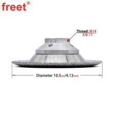 4inch Vacuum Brazed Convex Sanding Disc for Angle Grinder Cup Wheel thumbnail-3