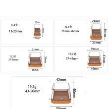 24 Pcs Chair Leg Floor Protectors Square, Silicone Chair Leg Covers Caps for Hardwood Floors With Wrapped Felt, Furniture Feet Protector Pads thumbnail-3