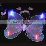 Wholesale Cheap Double Layer Fairy Kids Butterfly Wings Halloween Pink Butterfly Wing for Sale thumbnail-5