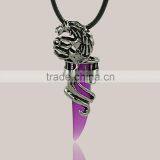 Stainless Steel Mens Wolf Tooth Tribal 5 Colors Pendant Necklace thumbnail-3