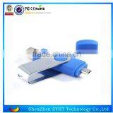 Shenzhen Manufacturer in 8g 16g Swiveling Blue Otg Usb Stick