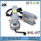 G4 h7 Led Headlight Conversion Kit h7 Led Headlight Bulb 6400lm Waterproof Ip-65 Replacing Halogen & Hid Bulbs thumbnail-1
