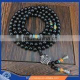 6mm Tibetan Buddhism 108 Black Sandalwood Prayer Bead Mala Necklace thumbnail-1
