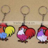 Fashion Style Custom Logo Promotional Rubber Keychain thumbnail-2
