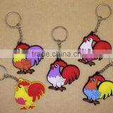Fashion Style Custom Logo Promotional Rubber Keychain thumbnail-4