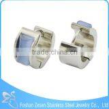 ZS13041 Stainless Steel Beautiful Hoop Earrings Korean Model Selling Earrings for Young Girls thumbnail-3