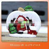 Ceramic Christmas Red Apple With Santa Claus Decorative for Sale thumbnail-3