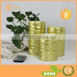 New Arrival Glitter Candle Light Wax Gold Candle 3 Volt LED Light thumbnail-2