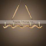America Vintage With Rope Industry Pendant Lamp thumbnail-2