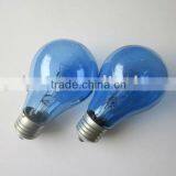 60W A60 Transparent Blue Bulb thumbnail-1