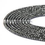 Hot Selling Faceted Rondelle Hematite Gemstone Beads