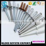 FACTORY DOME HEAD ALUMINUM/ALUMINUM MULTI GRIP POP BLIND RIVETS thumbnail-1