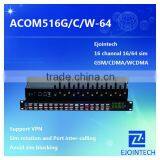 Ejointech 16 Ports 64 SIM VOIP Gsm Gateway,SIM Card Rotating,Support SIM Bank