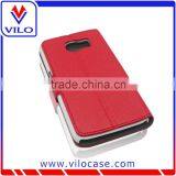 High Quality Wallet Leather Smart Flip Case for Samsung Galaxy S6 thumbnail-6