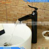 Oil Rubbed Bronze Finish Single Handle Single Hole Bathroom Waterfall Basin Mixer Vessel Faucet Tap Quality Choice thumbnail-1